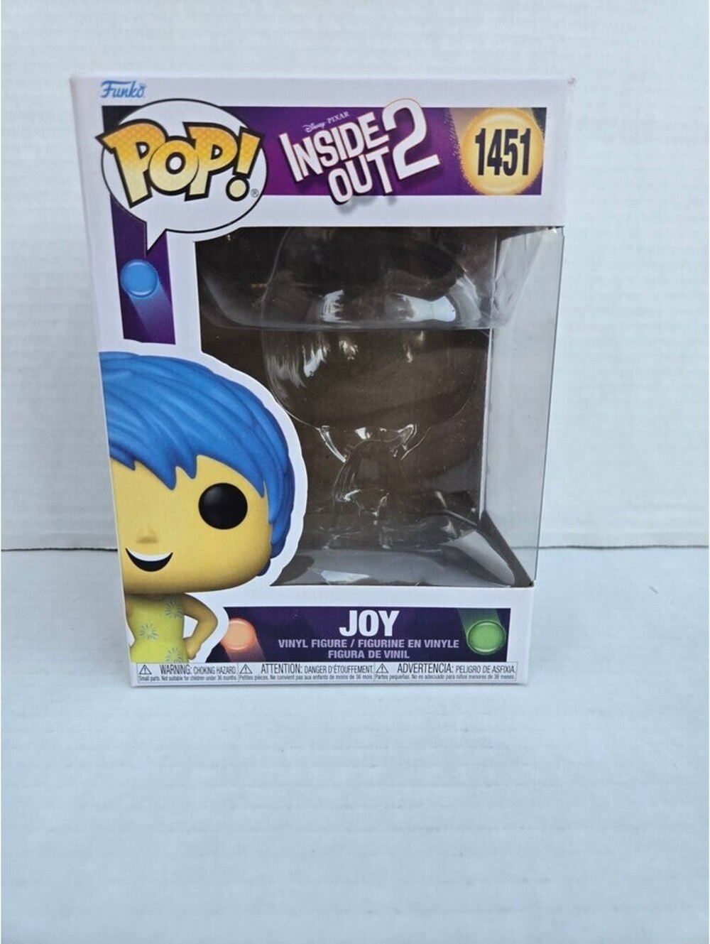 Funko Pop! Inside Out 2 Joy Vinyl Figure Box (Empty)